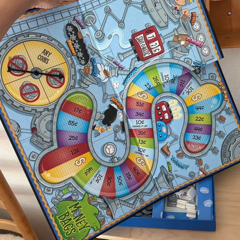 Learning Resources Money Bags Coin Counting Game - homeschool math game